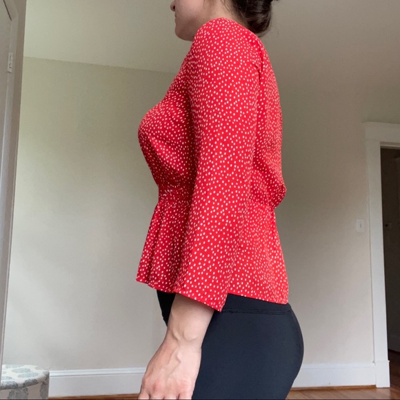 Banana Republic Red Polka Dot Top - Picture 2 of 8